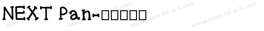 NEXT Pan字体转换